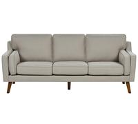 Sofa 3 Seater LOKKA Fabric Beige