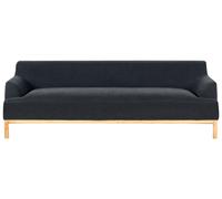 3 Seater Fabric Sofa Black SOSJO