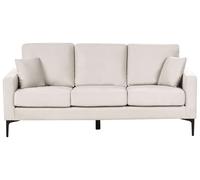 3 Seater Fabric Sofa Light Beige GAVLE