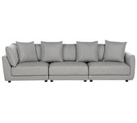 Beliani Sofa 3 Seater Sigtuna Fabric Light Grey