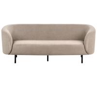 3 Seater Fabric Sofa Taupe LOEN