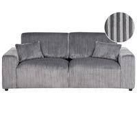 3 Seater Jumbo Cord Sofa Grey SANDORA