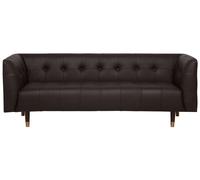 3 Seater Leather Sofa Brown BYSKE
