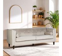 3 Seater Mink Velvet Sofa | Felisa