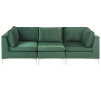 Modular Sofa 3 Seater EVJA Velvet Green