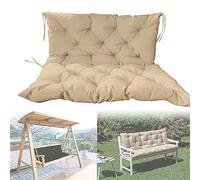 3 Seater Outdoor Bench Cushioned Rocking Chair with Backrest Comfortable Garden Lounr Soft Thick Seat Pad for Patio Lawn & Indoor Use Replacement Cushion
