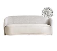 Beliani 3 Seater Fabric Sofa Beige Roset, Brown