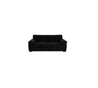 (3 Seater Sofa, Black) Atrani Jumbo Cord Fabric Sofa