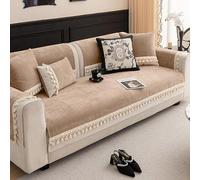 3 Seater Sofa Cover Washable Couch Covers for Dogs Soft Breathable Thick Slipcovers All Season Corner Couch Throw L Shape Brown 70x120cm/27x47in