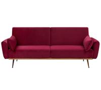 3 Seater Sofa EINA Burgundy Velvet