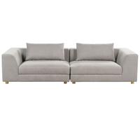 Sofa 3 Seater LERMON Fabric Light Grey