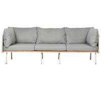 Garden Sofa 3 Seater SENISE Metal Grey