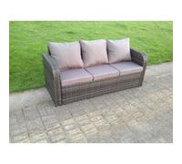 (3 seater sofa , without rain covers) Wicker Rattan Garden Furniture Set Reclining Chair