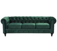 Sofa 3 Seater CHESTERFIELD Velvet Emerald Green