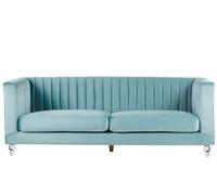 Sofa 3 Seater ARVIKA Velvet Light Blue