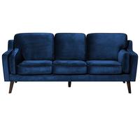 Sofa 3 Seater LOKKA Velvet Navy Blue