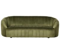 Beliani Sofa 3 Seater Malung Velvet Dark Green