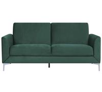 3 Seater Velvet Sofa Green FENES