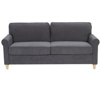 3 Seater Velvet Sofa Grey RONNEBY