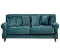 3 Seater Velvet Sofa Teal EIKE