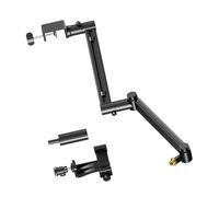 3 Section Boom Arm Microphone Stand with Cable Management for Studio Podcasting and Live Streaming Clamp Pickup Holder
