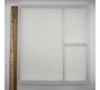 3 Section Parts Tray for LEGO Building and Model Making (Large Opaque)