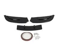 3 Sections Front Bumper Lip Spoiler, ABS Front Lip Splitter for 3 Series E92 E93 Standard, C - Class W204 Facelift - Sturdy Durable Material, Improved Stability and Style, E (Glossy Black)