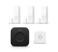 3 Secure contact sensors in white + motion sensor + Bridge Pro