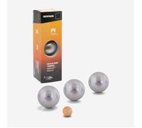3 Semi-soft Stainless Steel Competition Petanque Boules