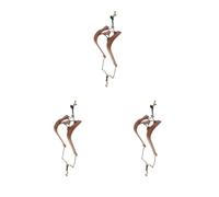 3 set 1 Piece Saxophone Neck Shoulder Strap Sax Strap for Children Adult Brown