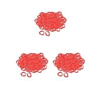 3 set 100x Chicken Leg Rings 001-100 Duck Chicks Leg Band Clip Red 2.8x2.6 cm