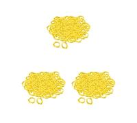 3 set 100x Chicken Leg Rings 001-100 Duck Chicks Leg Band Clip Yellow 2.8x2.6 cm