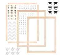 3 Set 16x20 inch Wooden Frame Canvas Stretcher Bars,DIY Frame Kit for Diamond Paintings Cross Stitch Paint by Numbers Artwork,Wooden Picture Frames for Oil Paintings Prints Posters Home Decor