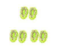 3 set 2pcs Floor Mopping Shoe Cover Floor Mopper Slipper Home Floor Cleaner Cleaning Foot Socks, green
