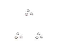 3 set 3 Pieces Trumpet Button Modified Fittings Universal Repair Component Small Metal Fingers Keys Brass Instrument Component Style 4