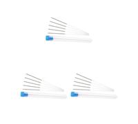 3 Set 5pcs 3D Printer Nozzle Head Cleaning Needle Stainless Steel Extruder Head Cleaning Tool 0.2mm Silver Steel Color