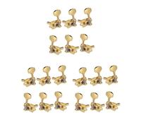 3 set 6 Pieces Open Tuning Pegs Tuners for Acoustic Guitar Gold 3L 3R