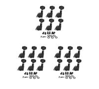 3 set 6L Locked String Guitar Tuning Pegs Tuner With Keys Small Handle Head Black