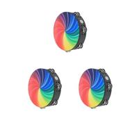 3 set 8" Radiant Tambourine with Double Row Jingles Music Instument for Home Party