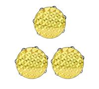 3 set 8" Wooden Radiant Tambourine Handbell Hand Drum for KTV, Party, Church A, Style A