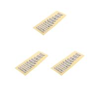 3 set Acoustic Electric Guitar Fretboard Inlay Sticker Guitar Fret Decal Marker 2, trapezoidal white clam