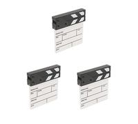 3 set Acrylic Movie Props Film Making Clap Board Director Clapboard Black White