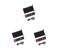 3 set Adjustable Camera Lens Heating Strip Portable Telescopic DSLR Lenses Heater Button Operation Warmer Warming Band Accessories