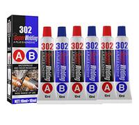 3 Set All Purpose Magic Repair Glue 302, Casting Repair Glue for Metal Agent Bonding Paste, Metal Repair Paste Magic Welding Glue A&B, for Filling Cracks