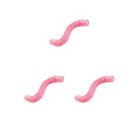 3 set Anti Fouling Plastic Material - Keep Your Pet Safe From Harm Easy To Use ABS Tunnel For Mink Guinea Pig Portable Pet Toy Pink 100 * 10 cm
