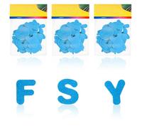 3 Set Blue EVA Foam Alphabet Stickers - Self-Adhesive Glitter Letters A-Z, 2mm Thick Craft Letters for Kids' Scrapbooking and Party DIY Decoration