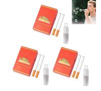 3 Set Bubble Cigarette Machine for Men Women, Fake Cigarette Stress Relief Toy Mini Bubble Blowing Cigarette Bubble Blower Bubble Wands Wedding Birthday Christmas Party Favors Gift (G)