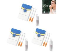 3 Set Bubble Cigarette Machine for Men Women, Fake Cigarette Stress Relief Toy Mini Bubble Blowing Cigarette Bubble Blower Bubble Wands Wedding Birthday Christmas Party Favors Gift (H)