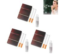 3 Set Bubble Cigarette Machine for Men Women, Fake Cigarette Stress Relief Toy Mini Bubble Blowing Cigarette Bubble Blower Bubble Wands Wedding Birthday Christmas Party Favors Gift (K)