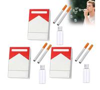 3 Set Bubble Cigarette Machine for Men Women, Fake Cigarette Stress Relief Toy Mini Bubble Blowing Cigarette Bubble Blower Bubble Wands Wedding Birthday Christmas Party Favors Gift (B)